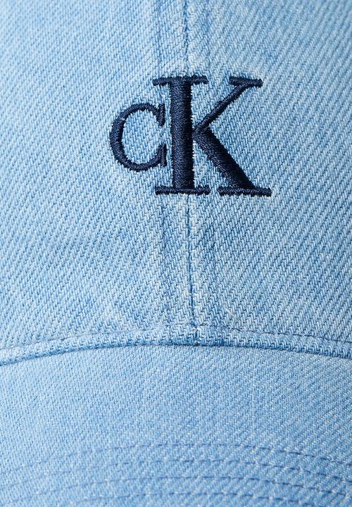 Calvin Klein - Monogram Embroidery Denim Cap - Blue