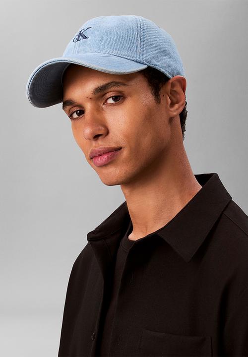 Calvin Klein - Monogram Embroidery Denim Cap - Blue