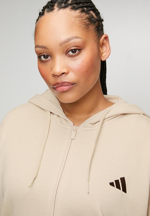 Plus w aop 3s ft fz hoodie - crystal linen/multicolor/khaki six