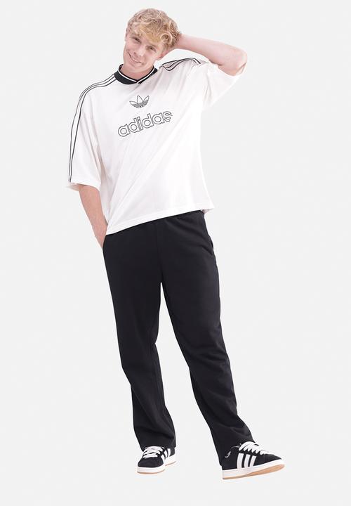 adidas Originals - Trefoil Essentials Open Hem Joggers - Black/Wht