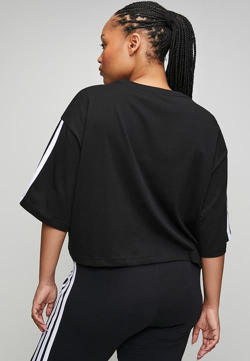 adidas Performance - Plus w 3s sj tlr t s26 tee - black/white