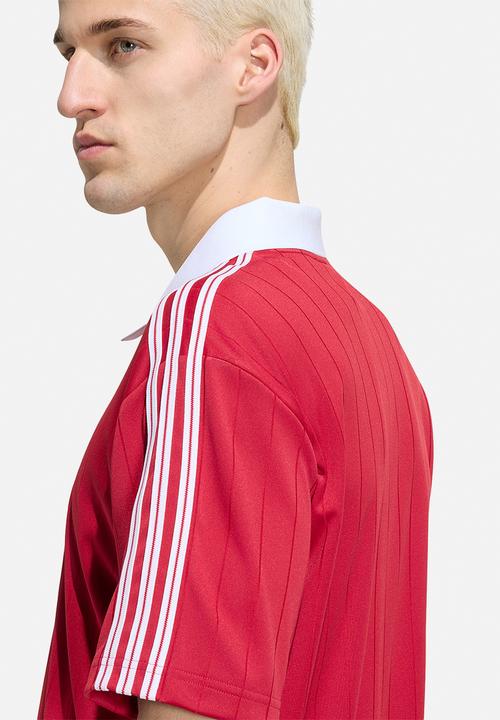 adidas Originals -  Adicolor Drop Needle Jersey -Red/White