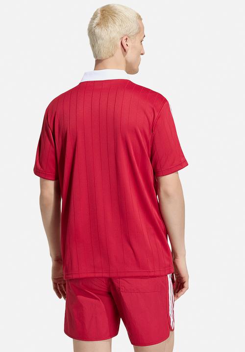 adidas Originals -  Adicolor Drop Needle Jersey -Red/White