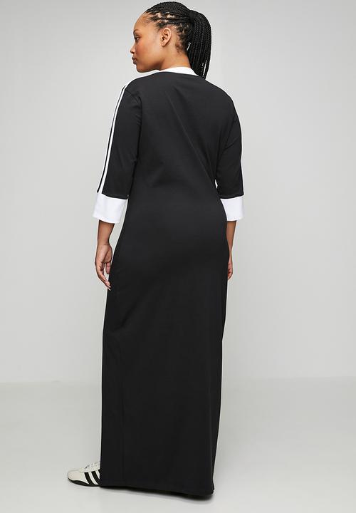 adidas Originals - Plus v-neck dress w - black white