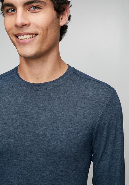Jockey - Thermalux - Long Sleeve Undershirt - Indigo Melange