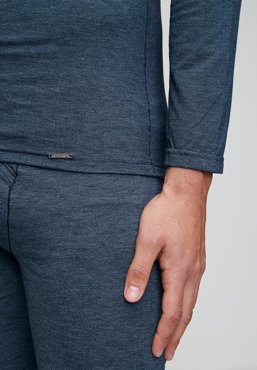 Jockey - Thermalux - Long Sleeve Undershirt - Indigo Melange