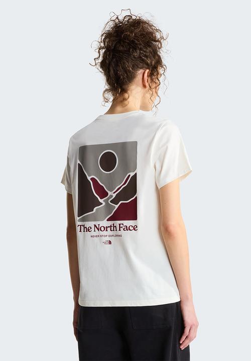 The North Face - W Monte Regular Short Sleeve Tee - Graphic  - White Dune