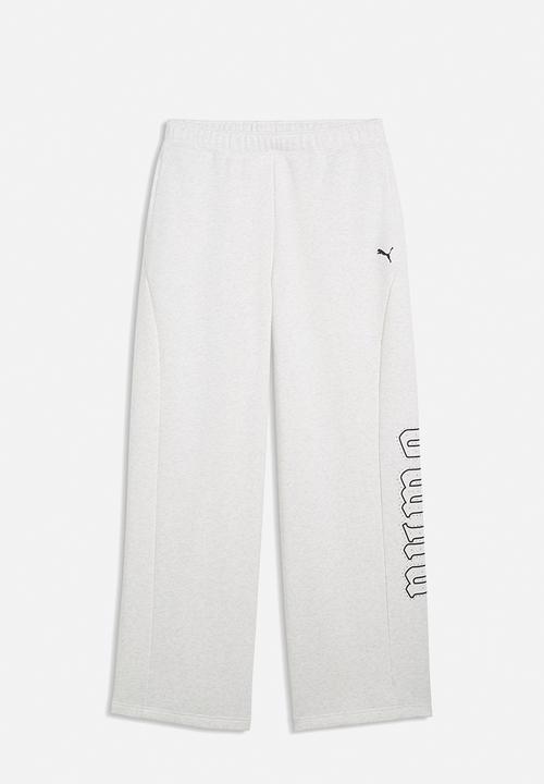 PUMA - Street Glam Slouchy Bedazzled Pants Fl - White Glow Heather