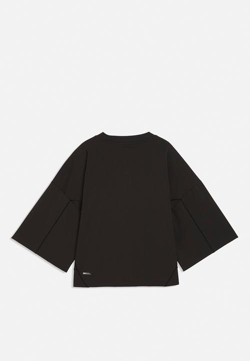 PUMA - Pumatech Sense Oversized Warpknit Short Tee - Puma Black