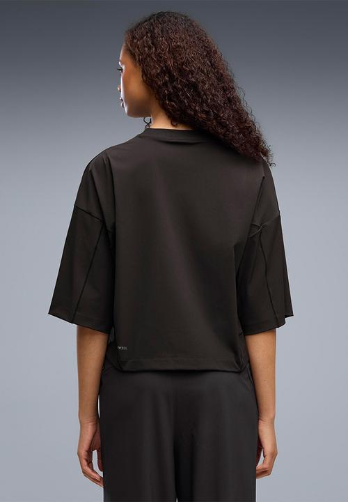 PUMA - Pumatech Sense Oversized Warpknit Short Tee - Puma Black