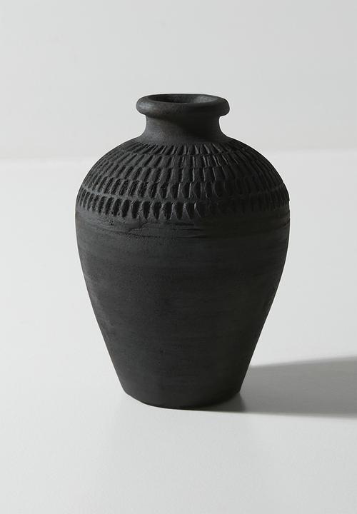 Nila terracotta Vase Black