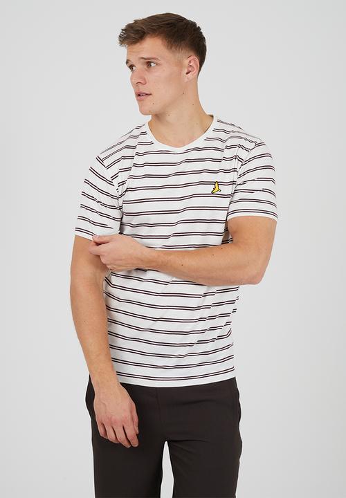Brave Soul - 3Pk T-shirts - Cream / Oxblood / Optic White