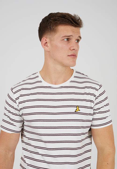 Brave Soul - 3Pk T-shirts - Cream / Oxblood / Optic White