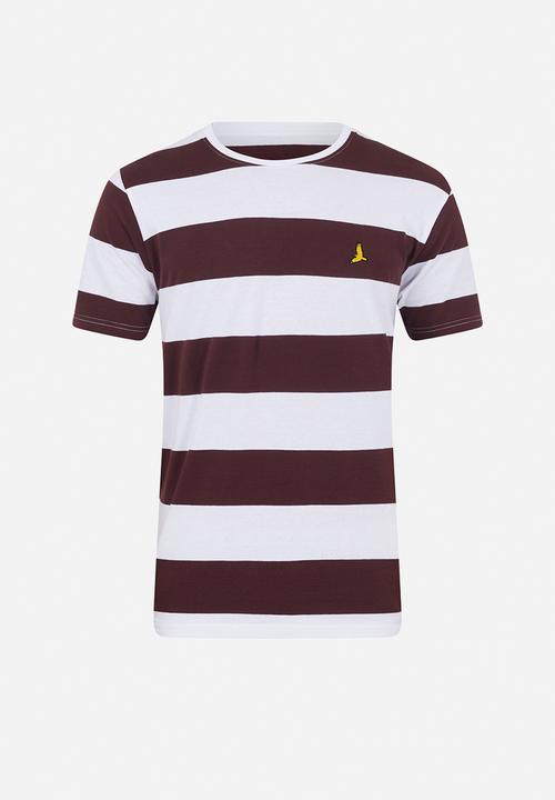 Brave Soul - 3Pk T-shirts - Cream / Oxblood / Optic White