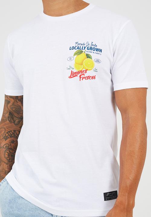 Brave Soul - Citron T-shirt - Optic White 