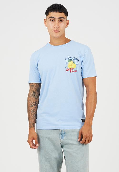 Brave Soul - Citron T-shirt - Cloud Blue