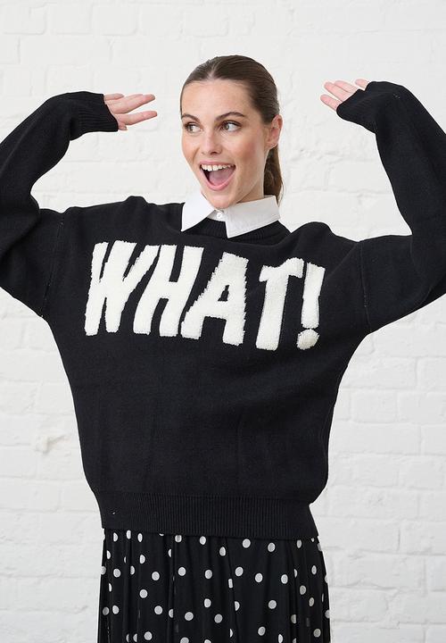 Me&B - Essential Jumper in Textured What - Black