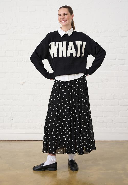 Me&B - Essential Jumper in Textured What - Black