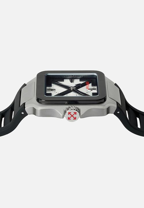 Off-White - PROTO LAYER Watch - Two Tone Silver & Black Color