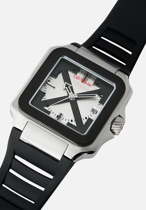 Off-White - PROTO LAYER Watch - Two Tone Silver & Black Color
