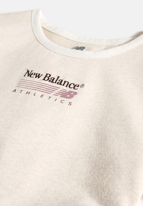 New Balance  - New Balance Trackside Ringer Tee - Linen Heather