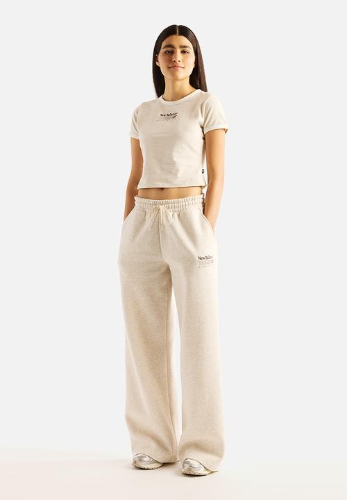 New Balance  - New Balance Trackside Ringer Tee - Linen Heather