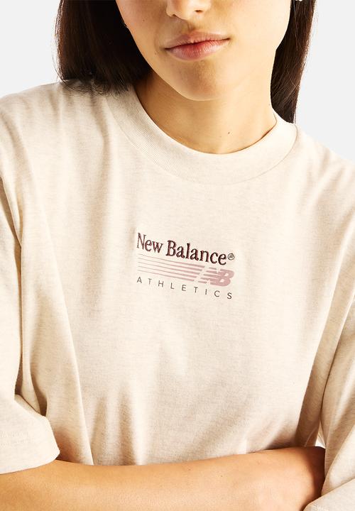 New Balance  - New Balance Trackside Tee - Linen Heather