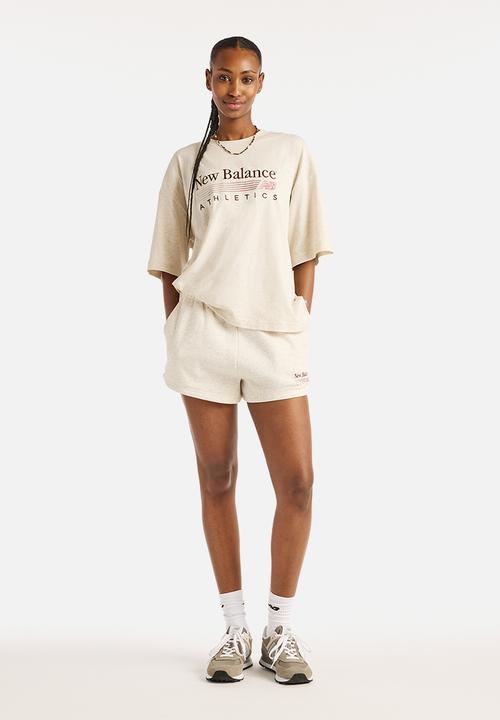 New Balance  - New Balance Trackside OS Tee - Linen Heather