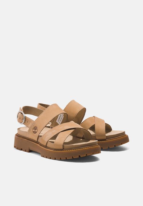 Timberland - Clairemont way backstrap sandal -  medium beige nubuck
