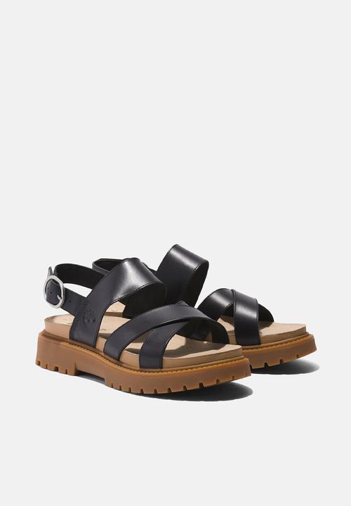 Timberland - Clairemont way backstrap sandal - black full grain
