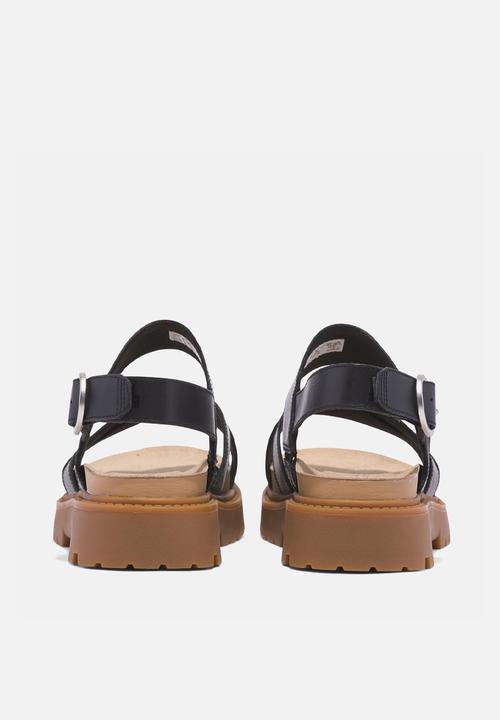 Timberland - Clairemont way backstrap sandal - black full grain