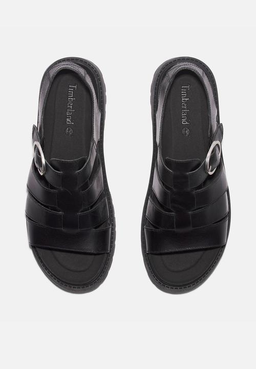 Timberland - Clairemont way fisherman sandal -  black full grain
