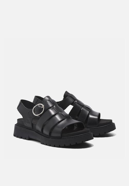 Timberland - Clairemont way fisherman sandal -  black full grain