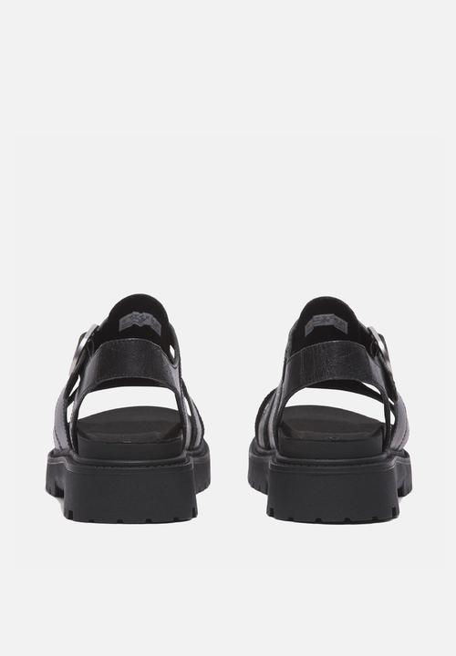 Timberland - Clairemont way fisherman sandal -  black full grain