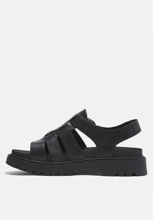 Timberland - Clairemont way fisherman sandal -  black full grain