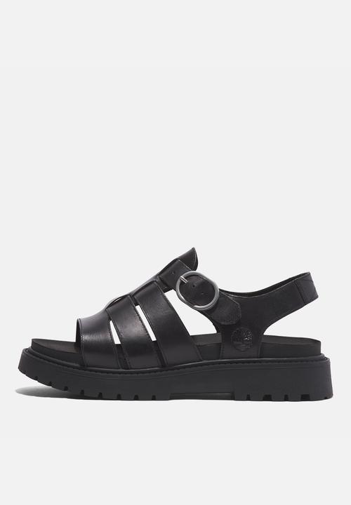 Timberland - Clairemont way fisherman sandal -  black full grain