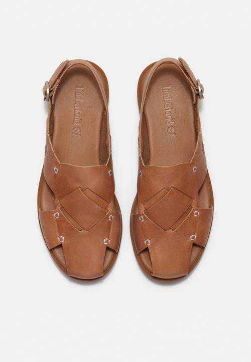 Timberland - Calista bay backstrap sandal - medium brown full grain