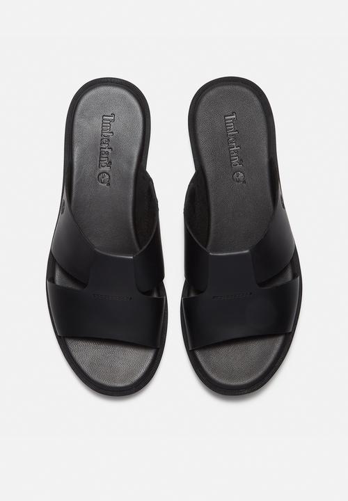 Timberland - Calista bay slide sandal -  black full grain