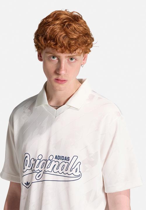 adidas Originals - Jacquard Originals Football Jersey- cloud white