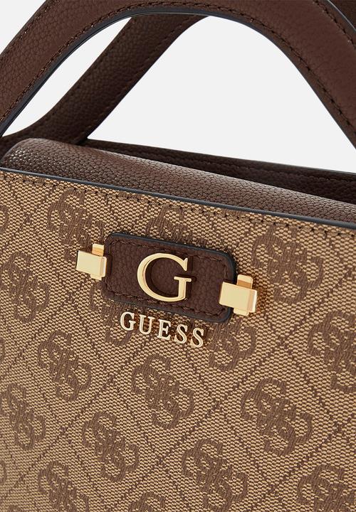 GUESS - Lindsey Mini Tote Bag- Latte Logo