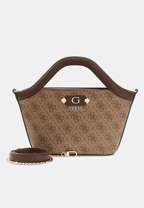 GUESS - Lindsey Mini Tote Bag- Latte Logo