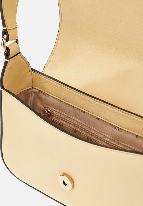 GUESS - Ruby Flap Shoulder Bag- Pale Yellow