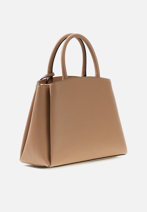 GUESS - Isola 3 Comp Satchel Bag- Beige