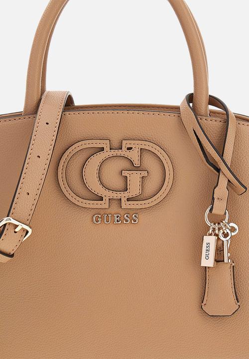 GUESS - Isola 3 Comp Satchel Bag- Beige