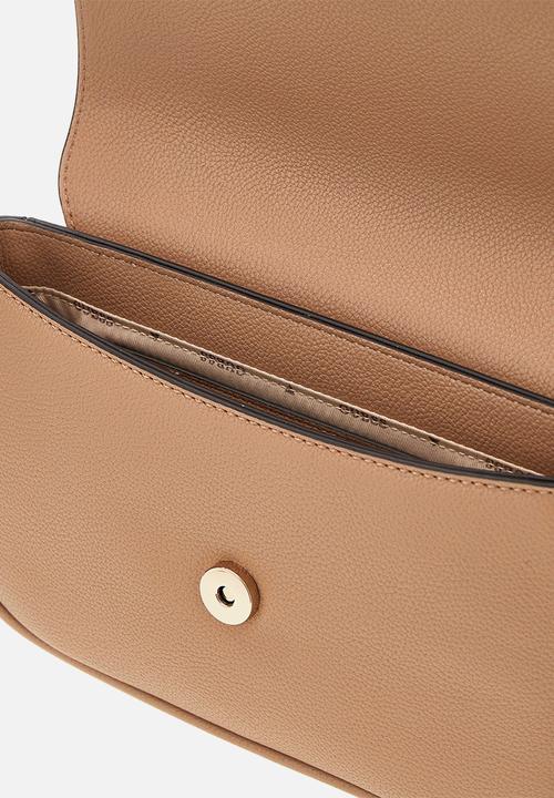 GUESS - Isola Convertible Crossbody Flap Bag- Beige