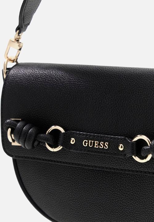 GUESS - Camelia Flap Shoulder Bag- Black