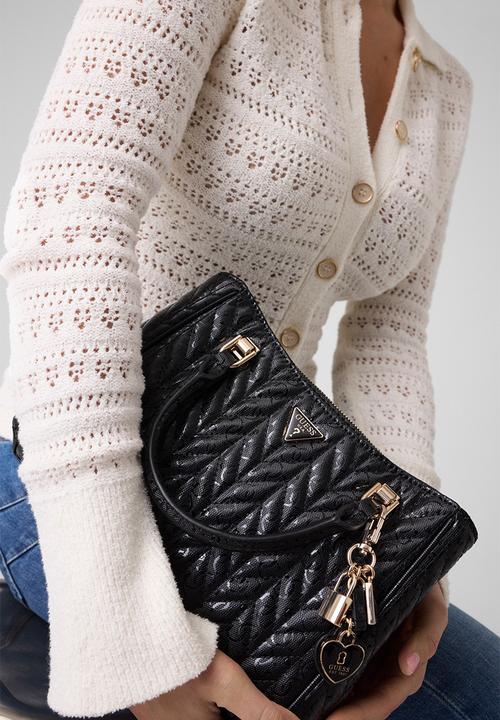 GUESS - Stacey Girlfriend Satchel- Black