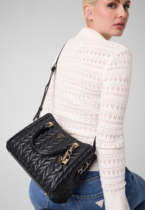 GUESS - Stacey Girlfriend Satchel- Black