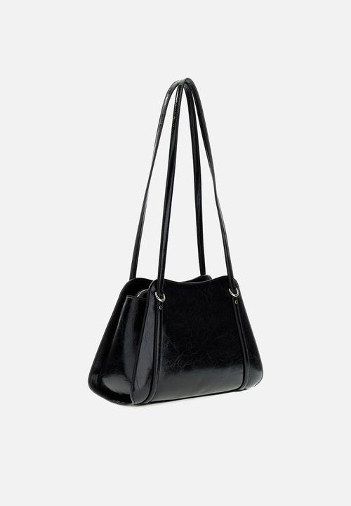 GUESS - Xena Shoulder Satchel Bag- Black