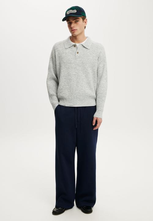 Cotton On - Super Baggy Track Pant - Vintage Navy